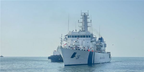 યુધ્ધ જહાજ શાર્યેને પોરબંદર કોસ્ટગાર્ડમાં પુનઃસ્થાપિત કરાયું.