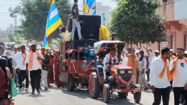 પોરબંદર થી દ્વારકા સુધીની પદયાત્રાનો પ્રારંભ.