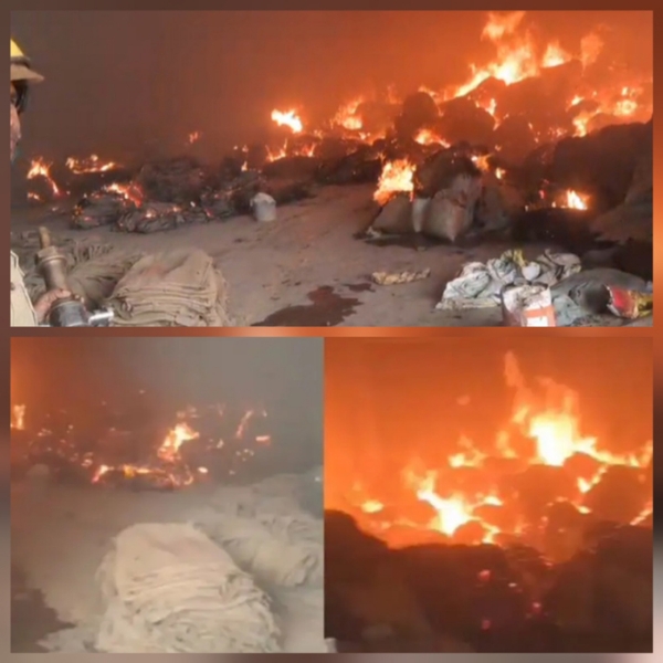 રાઈસ મિલમાં ભીષણ આગ લાગી