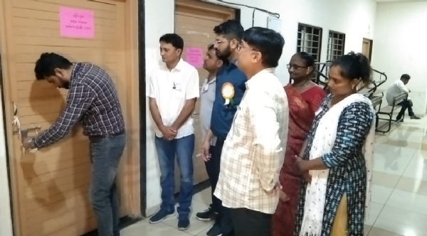 વેરાવળ સંસ્કૃત યુનિવર્સિટી ખાતે મતગણતરી પ્રક્રિયાનો