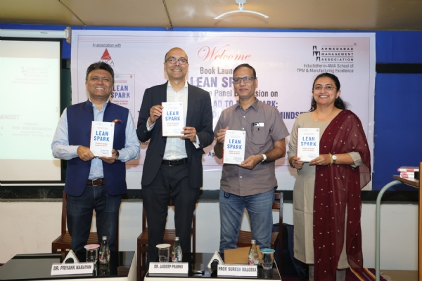 એએમએ દ્રારા લીન સ્પાર્ક પુસ્તકનું વિમોચન અને ફ્રોમ જુગાડ ટુ