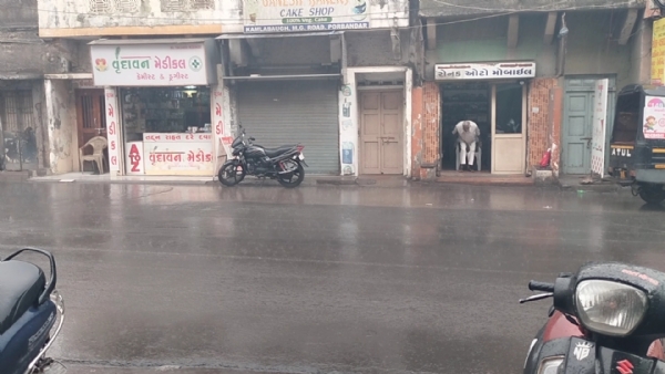પોરબંદર તાલુકામાં કમોસમી વરસાદ.