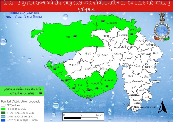 ગુજરાતના અનેક જિલ્લાઓમાં વરસાદની આગાહી, ખેડૂતોમાં ખુશીનો માહોલ