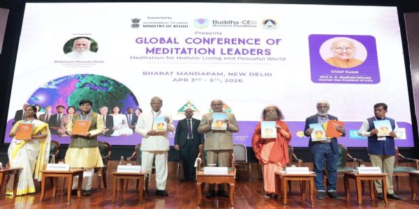 ધ્યાન એ આંતરિક પરિવર્તનની શરૂઆત છે, સારી વિચારસરણી વિશ્વને વધુ સારું બનાવશે: ઉપરાષ્ટ્રપતિ