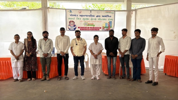 પોરબંદર મહાનગરપાલિકા દ્વારા સફાઈ કર્મચારીઓ માટે હેલ્થ ચેક-અપ કેમ્પનું આયોજન.