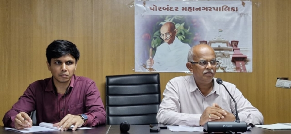 પોરબંદર શહેરમાં પ્રિમોન્સૂન કામગીરી પૂરજોશમાં.