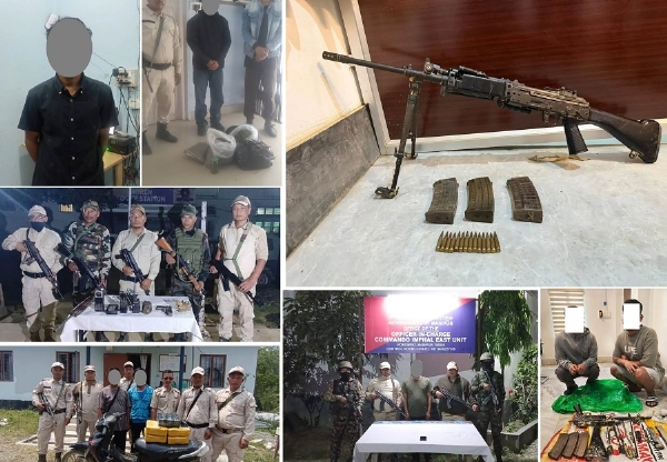 Seven terrorists arrested in Manipur, weapons seized Seven terrorists arrested in Manipur, weapons seized