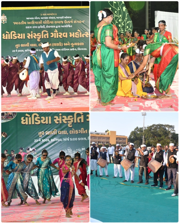 આદિવાસી સંસ્કૃતિના રંગોથી મહોત્સવમાં છવાયો ઉત્સાહ આદિવાસી સંસ્કૃતિના રંગોથી મહોત્સવમાં છવાયો ઉત્સાહ