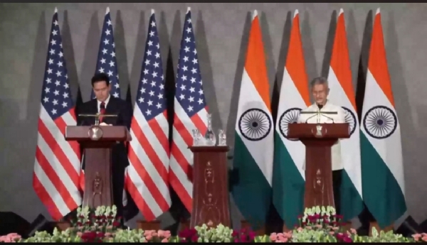 In a joint press conference with the US Secretary of State