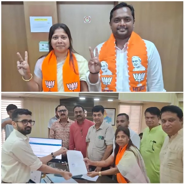 ભાજપ ઉમેદવારે સમર્થકો સાથે ઉમેદવારી ફોર્મ ભર્યું