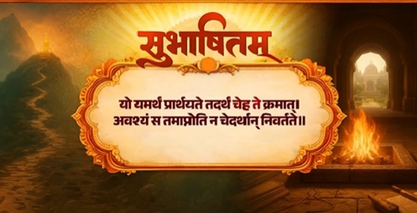 વડાપ્રધાને આ સુભાષિત શેર કર્યું