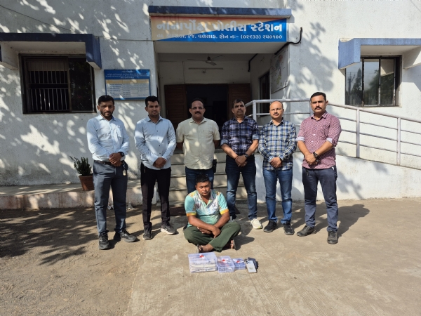 નાનાપોંઢા પોલીસ દ્વારા ગેરકાયદેસર એક્સપ્લોઝીવ સાથે આરોપી ઝડપાયો, મુદ્દામાલ સાથે રજૂઆત
