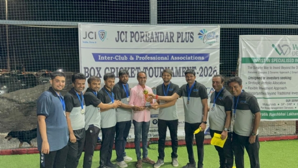 જેસીઆઈ દ્વારા બૉક્સ ક્રિકેટ ટુર્નામેન્ટ યોજાઈ. જેસીઆઈ દ્વારા બૉક્સ ક્રિકેટ ટુર્નામેન્ટ યોજાઈ.
