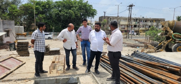 મેયરએ શહેરમાં ચાલી રહેલી પ્રિ-મોન્સૂન અને વિકાસલક્ષી કામગીરીની સ્થળ મુલાકાત લીધી.