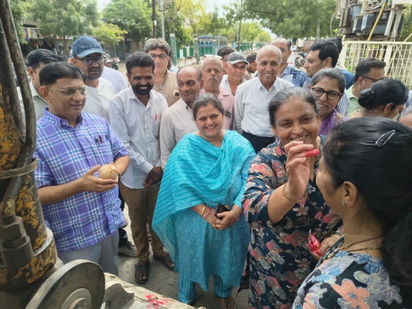 15 વર્ષની રાહનો અંત: સાવરકુંડલાના વોર્ડ 3 અને 8માં નવી ગટર લાઇનના કામનું ખાતમુહૂર્ત