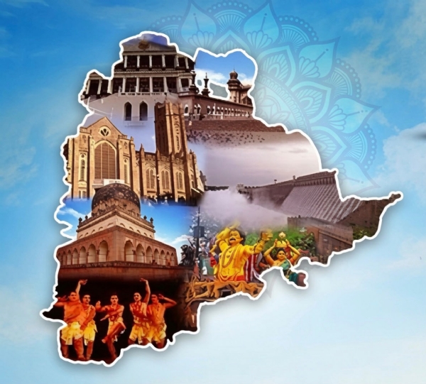તેલંગાણા રાજ્યનું માનચિત્ર
