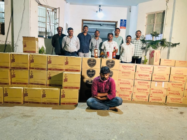 દારૂ સાથે ઝડપાયેલો આરોપી