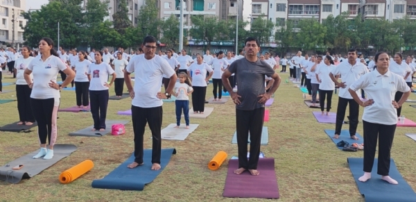 અંકલેશ્વર જીઆઈડીસીમાં વિશ્વ યોગ દિવસની ભવ્ય ઉજવણી અંકલેશ્વર જીઆઈડીસીમાં વિશ્વ યોગ દિવસની ભવ્ય ઉજવણી