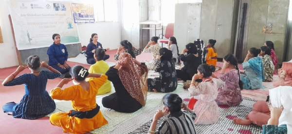 જન શિક્ષણ સંસ્થાન ભરૂચ ધ્વારા 12માં આંતરરાષ્ટ્રીય યોગ દિવસે કરી યોગ રહો નિરોગને સાર્થક કર્યું