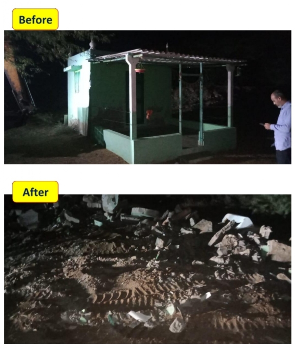 દબાણ હટાવવાની કામગીરી