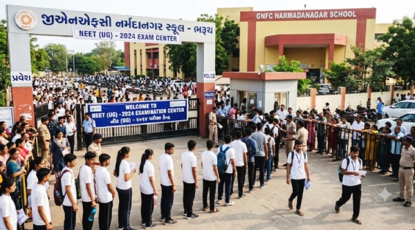 ભરૂચમાં નીટ યુજી રી-એક્ઝામ શાંતિપૂર્ણ માહોલમાં સંપન્ન ભરૂચમાં નીટ યુજી રી-એક્ઝામ શાંતિપૂર્ણ માહોલમાં સંપન્ન