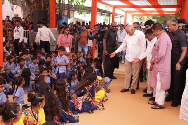 School Entrance Festival cm at sanand