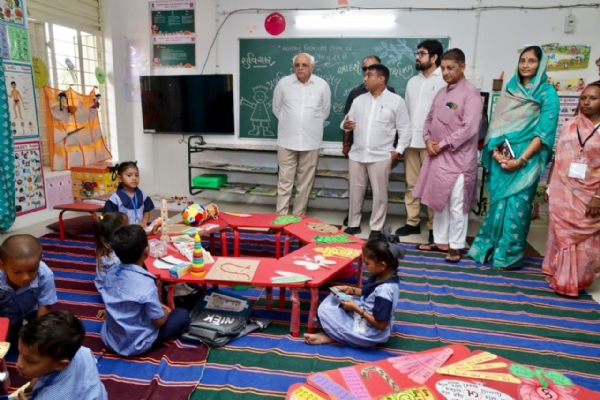 School Entrance Festival cm at sanand