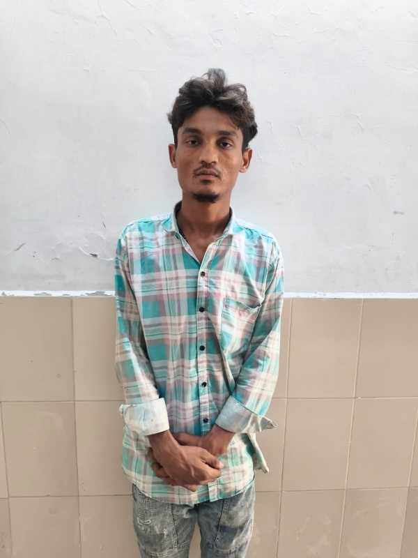 પોરબંદરમાં સૂકા ગાંજા સાથે યુવાન ઝડપાયો.