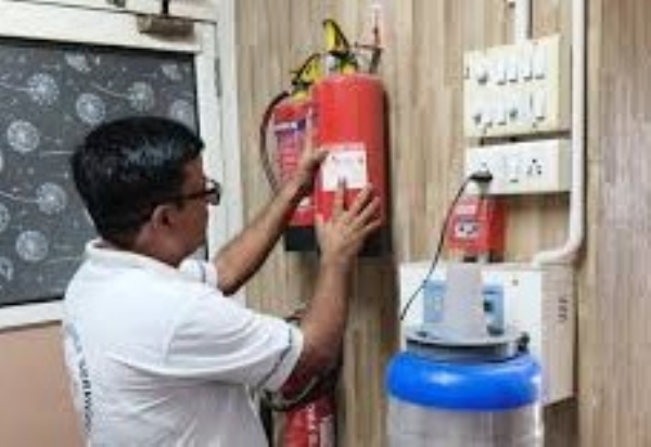 fire brigade in action for fire safety ahmedabad