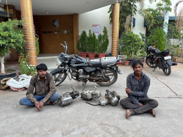 પોરબંદર પોલીસે બાઇક ચોરી નો ભેદ ઉકેલ્યો.