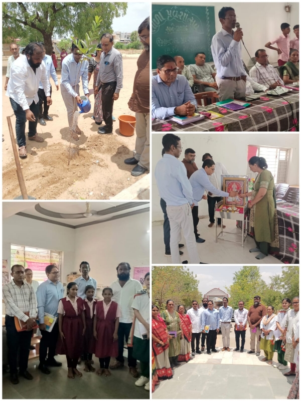 ઉમાનગર પ્રાથમિક શાળામાં રાજ્યના એડિશનલ ચીફ સેક્રેટરીના અધ્યક્ષસ્થાને શાળા પ્રવેશોત્સવ યોજાયો