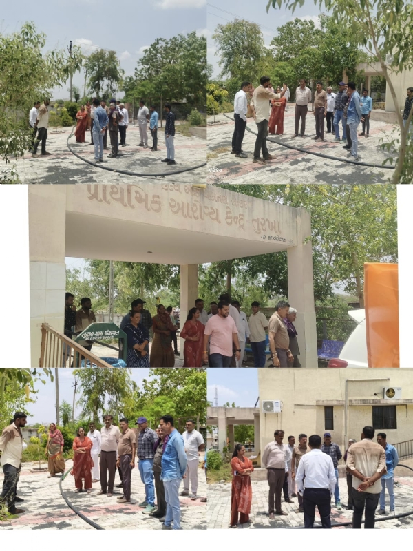 પ્રાથમિક આરોગ્ય કેન્દ્રની વિવિધ આગેવાનો દ્વારા મુલાકાત લેવામાં આવી