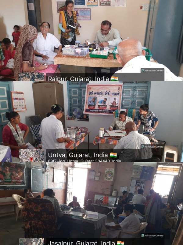 કડી તાલુકાના વિવિધ ગામોમાં મમતા ડેની કામગીરીની સમીક્ષા, આર.સી.એચ. કાર્યક્રમનું નિરીક્ષણ