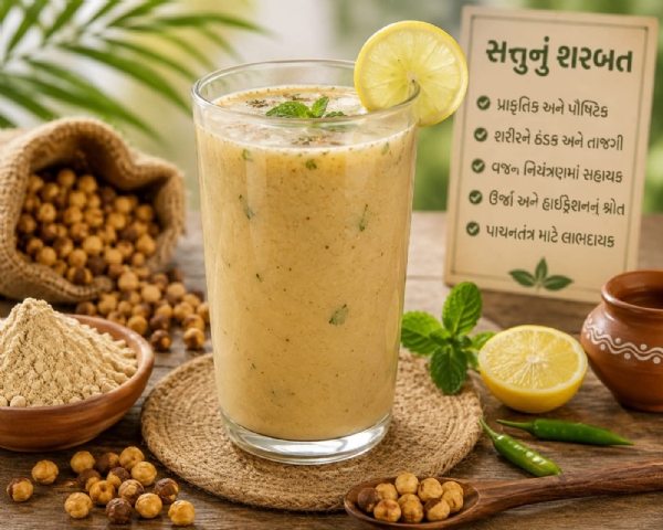સત્તુનું શરબત AI જનરેટર ફોટો