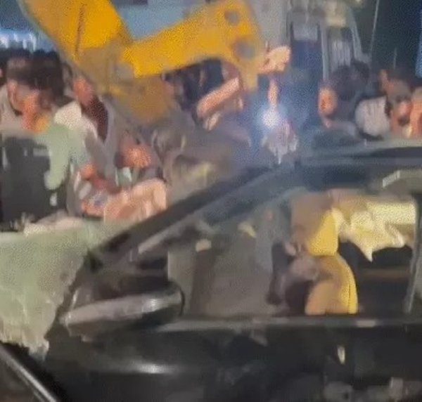 Five killed as speeding car crashes into dumper on Morbi-Halwad highway