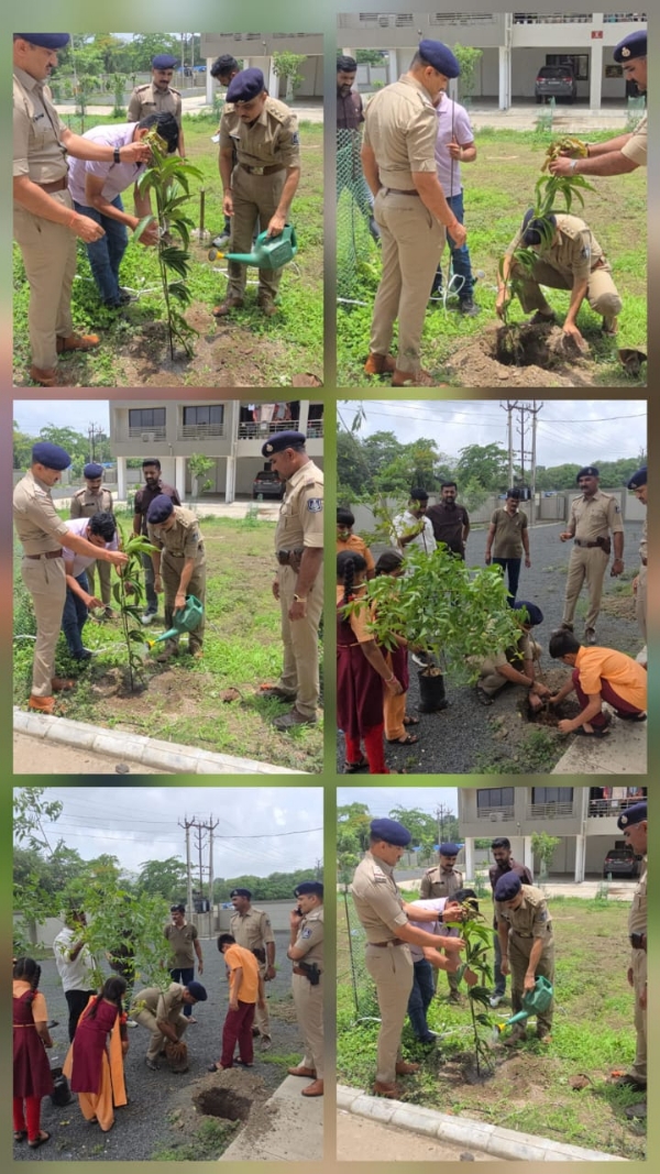 ડુંગરા પોલીસ લાઇનમાં વૃક્ષારોપણ કાર્યક્રમ
