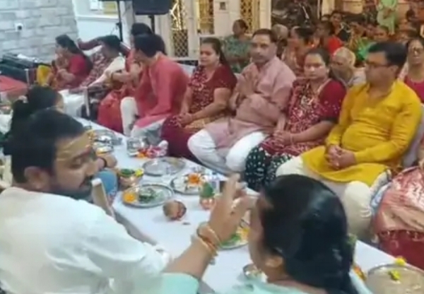 જગન્નાથજીની 144મી રથયાત્રાના ઉપલક્ષ્યમાં  જગદીશ મંદિરે 21 યજમાનો સાથે શ્રી સત્યનારાયણ કથાનું આયોજન કરવામાં આવ્યું.