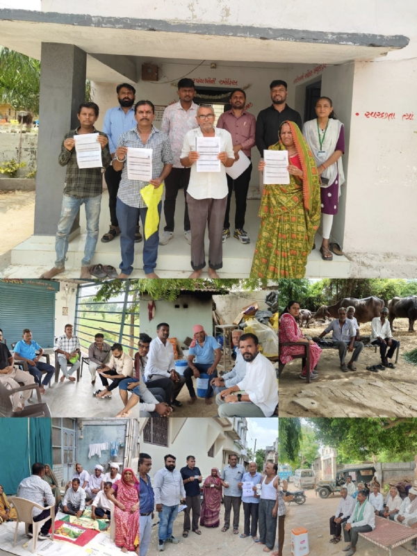 ફાર્મર રજીસ્ટ્રી અભિયાનને વેગ આપવા મહેસાણા જિલ્લાના ગામોમાં ગ્રામસેવકો દ્વારા જનજાગૃતિ ફાર્મર રજીસ્ટ્રી અભિયાનને વેગ આપવા મહેસાણા જિલ્લાના ગામોમાં ગ્રામસેવકો દ્વારા જનજાગૃતિ