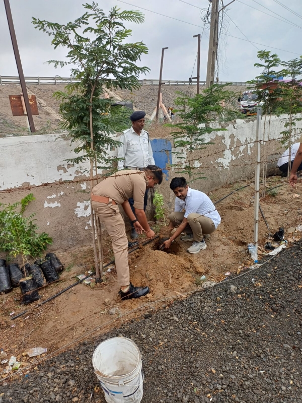 ભચાઉ પોલીસ દ્વારા વૃક્ષારોપણ કરવામાં આવ્યું ભચાઉ પોલીસ દ્વારા વૃક્ષારોપણ કરવામાં આવ્યું