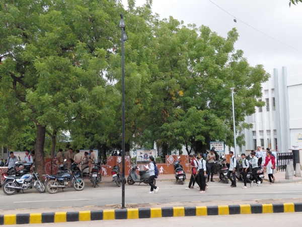 તોલાણી કોલેજમાં ચુસ્ત પોલીસ બંદોબસ્ત
