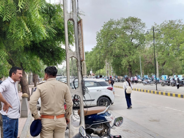 તોલાણી કોલેજમાં ચુસ્ત પોલીસ બંદોબસ્ત