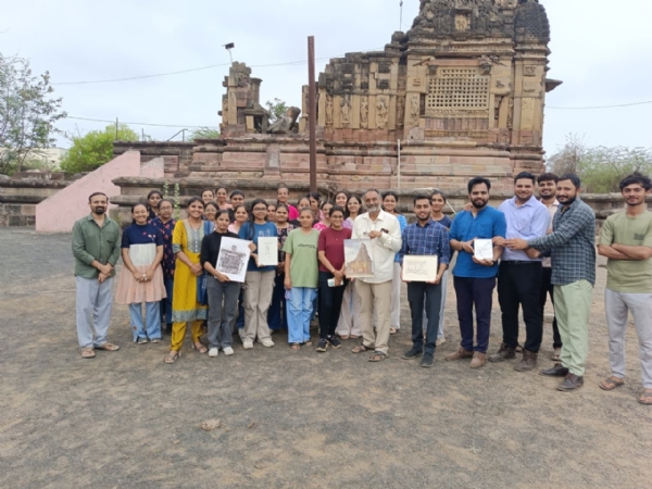 કેરાના પ્રાચીન શિવ મંદિરે લાઈવ સ્કેચ