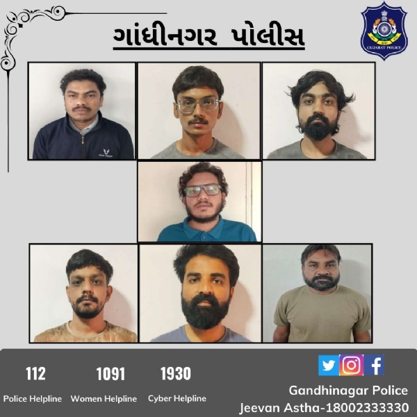ગાંધીનગર-મહેસાણામાં શેરબજારમાં રોકાણના નામે છેતરપીંડી કરતી ‘સેધાજી ગેંગ’ સામે ક્રાઇમ બ્રાન્ચની કાર્યવાહી