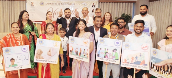 લાયન્સ ક્લબ ઓફ અંકલેશ્વર સીટીનો પદગ્રહણ સમારોહ હરસાથ ભવ્ય રીતે યોજાયો