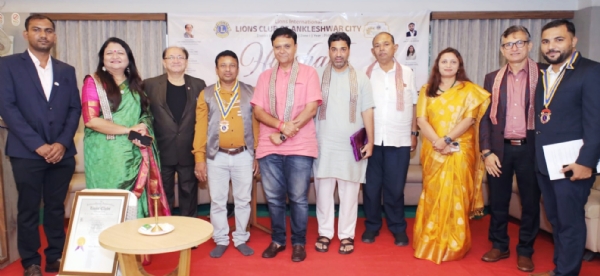 લાયન્સ ક્લબ ઓફ અંકલેશ્વર સીટીનો પદગ્રહણ સમારોહ હરસાથ ભવ્ય રીતે યોજાયો