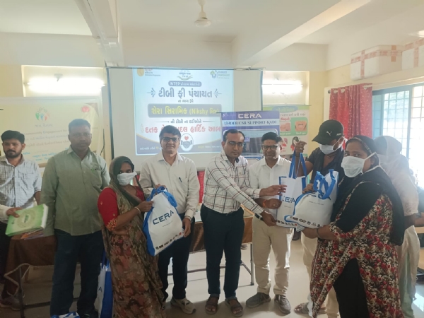 કડીના 120 ટીબી દર્દીઓને 6 માસ સુધી પોષણ કીટ મળશે, સેરા સેનેટરી વેર બન્યું ‘નિક્ષય મિત્ર’ કડીના 120 ટીબી દર્દીઓને 6 માસ સુધી પોષણ કીટ મળશે, સેરા સેનેટરી વેર બન્યું ‘નિક્ષય મિત્ર’