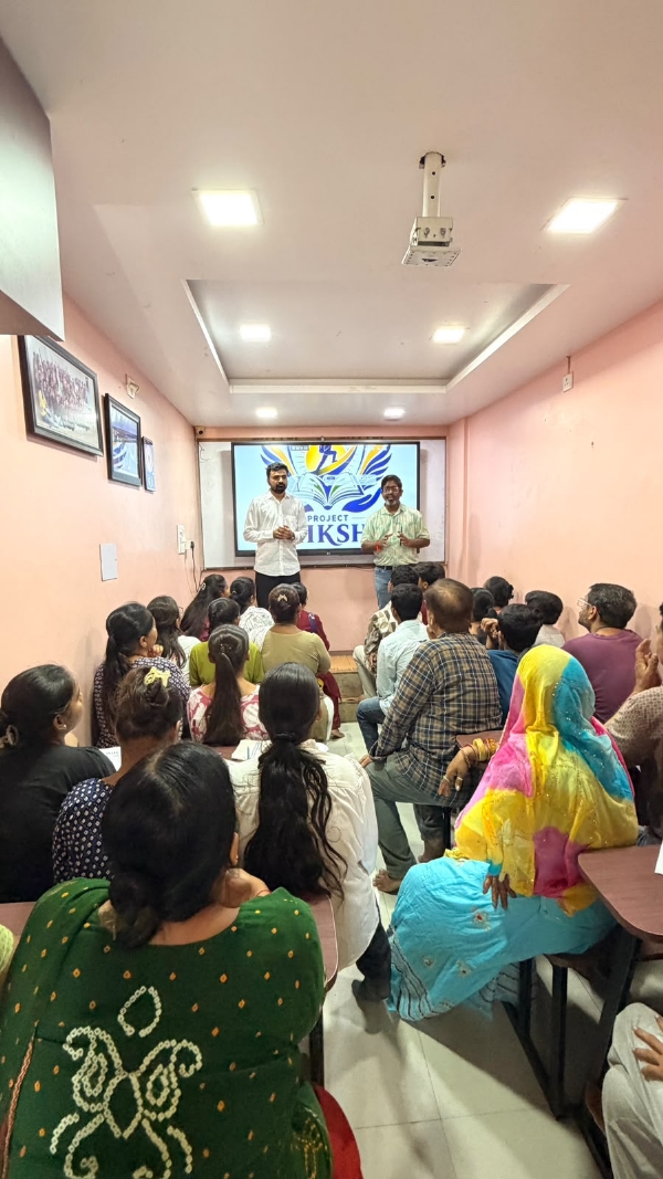 ‘પ્રોજકેટ શિક્ષા’ને મળ્યો આવકાર, 90 વિદ્યાર્થીઓ જોડાયા.
