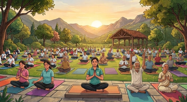 જૂનાગઢ શહેરમાં ૧૫૦ જેટલા યોગ ક્લાસ કાર્યરત