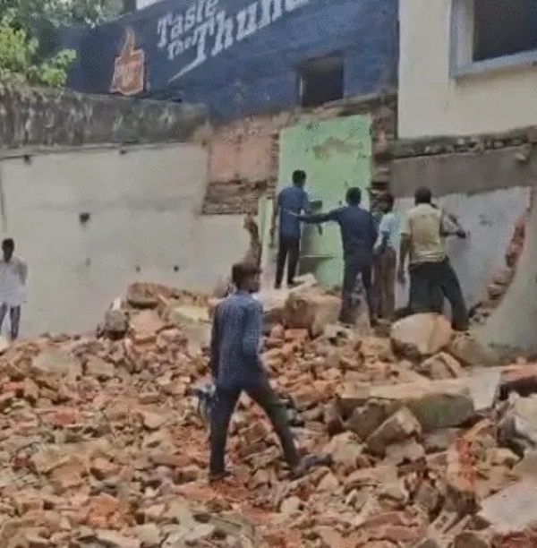 Demolition of over 50 properties begins near Modi Stadium in Motera, Ahmedabad