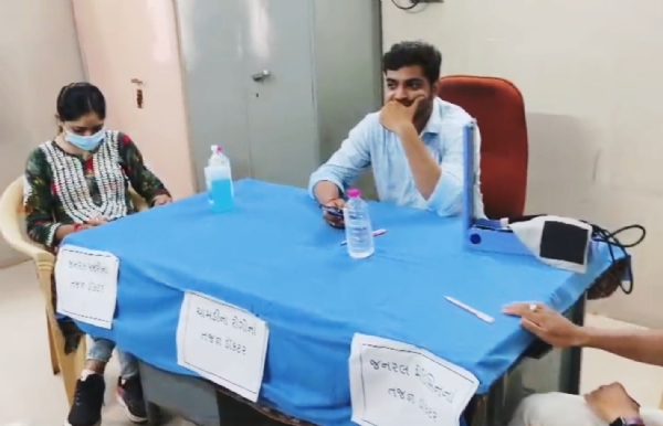 આમોદ સરકારી હોસ્પિટલમાં આયુષ્યમાન ભાવ આરોગ્ય શિબિર યોજાય હતી